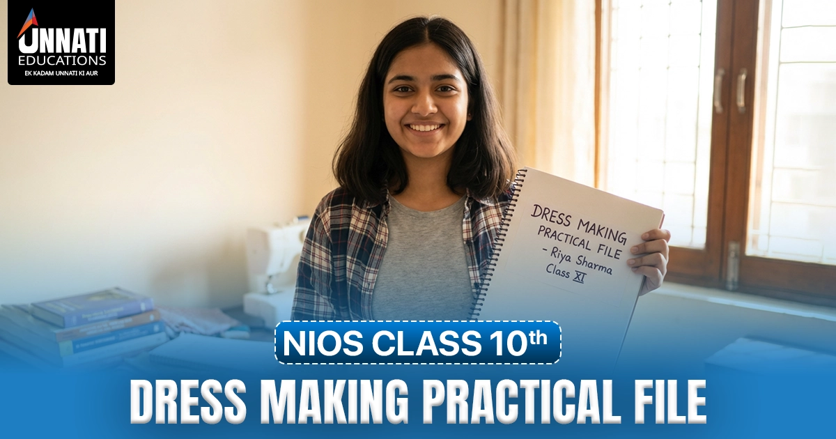 NIOS class 10 Dress Making practical file